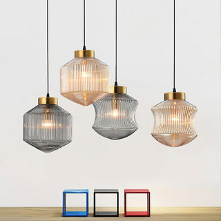 Hailie Modern Brass Glass Pendant Light