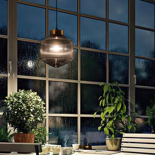 Hailie Modern Brass Glass Pendant Light