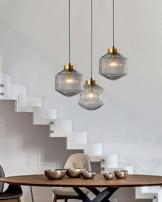 Hailie Modern Brass Glass Pendant Light