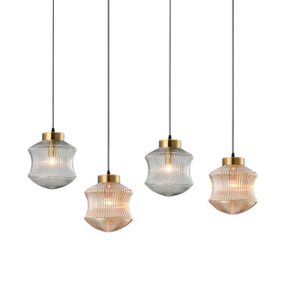 Hailie Modern Brass Glass Pendant Light