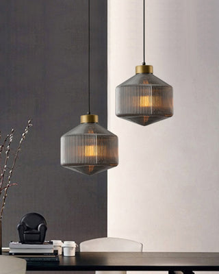 Hailie Modern Brass Glass Pendant Light