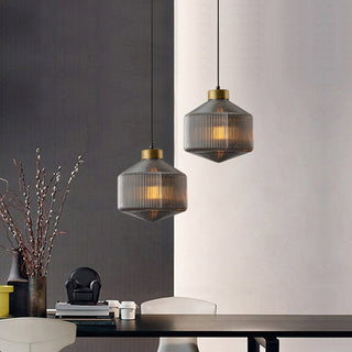 Hailie Modern Brass Glass Pendant Light