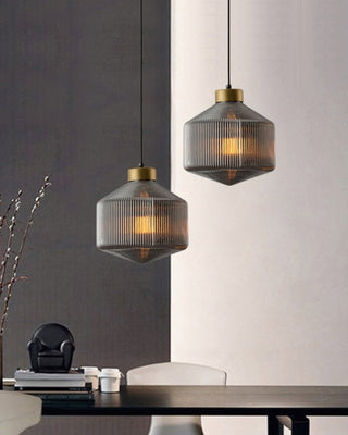Hailie Modern Brass Glass Pendant Light