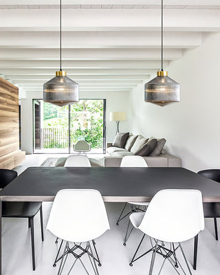 Hailie Modern Brass Glass Pendant Light