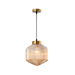 Hailie Modern Brass Glass Pendant Light
