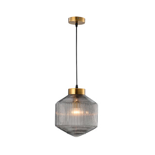 Hailie Modern Brass Glass Pendant Light