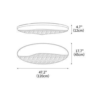 Everest Minimalist Wood Ceiling Light