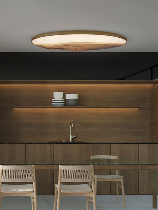 Everest Minimalist Wood Ceiling Light
