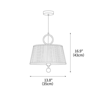 Hamilton Ring Retro Cloth Pendant Light