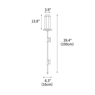 Hamilton Torch Modern Iron Wall Sconce