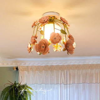Rosalie Floral Glass Ceiling Light