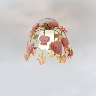Rosalie Floral Glass Ceiling Light