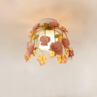Rosalie Floral Glass Ceiling Light