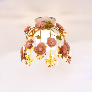 Rosalie Floral Glass Ceiling Light