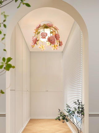 Rosalie Floral Glass Ceiling Light