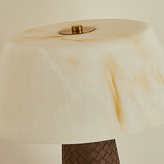 Hanover Modern Leather Table Lamp