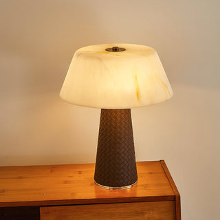 Hanover Modern Leather Table Lamp
