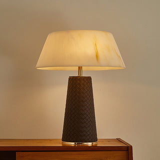 Hanover Modern Leather Table Lamp