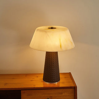 Hanover Modern Leather Table Lamp