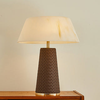 Hanover Modern Leather Table Lamp