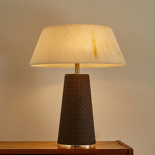 Hanover Modern Leather Table Lamp
