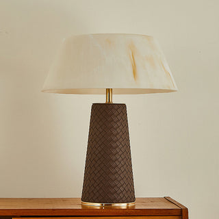 Hanover Modern Leather Table Lamp