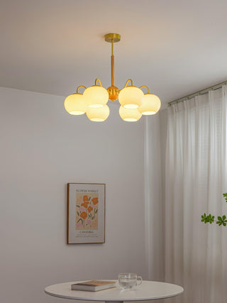 Hans Bergstrom Sculptural Glass Chandelier