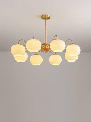 Hans Bergstrom Sculptural Glass Chandelier