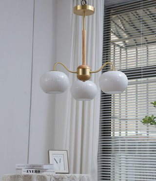 Hans Bergstrom Sculptural Glass Chandelier