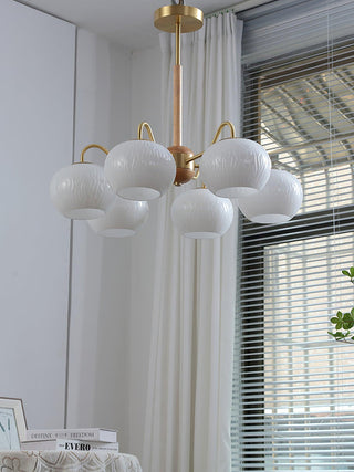 Hans Bergstrom Sculptural Glass Chandelier