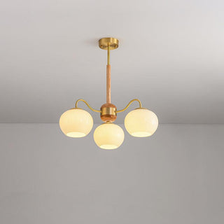 Hans Bergstrom Sculptural Glass Chandelier