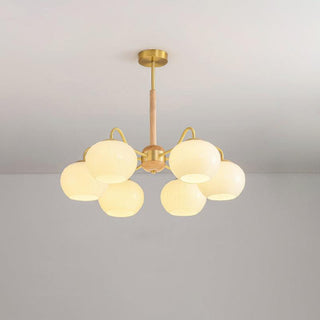 Hans Bergstrom Sculptural Glass Chandelier