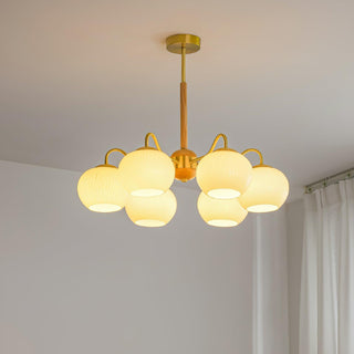 Hans Bergstrom Sculptural Glass Chandelier