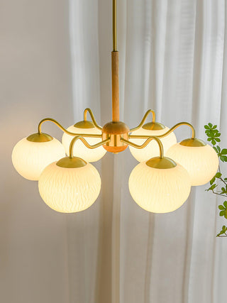 Hans Bergstrom Sculptural Glass Chandelier