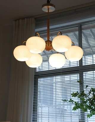 Hans Bergstrom Sculptural Glass Chandelier