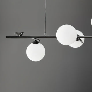 Harmony Birds Contemporary Brass Chandelier