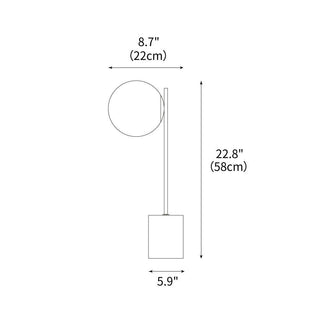 Harper Globe Minimalist Marble Table Light