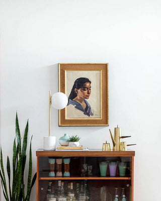 Harper Globe Minimalist Marble Table Light