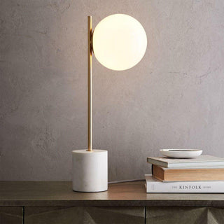 Harper Globe Minimalist Marble Table Light