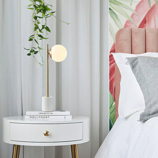 Harper Globe Minimalist Marble Table Light