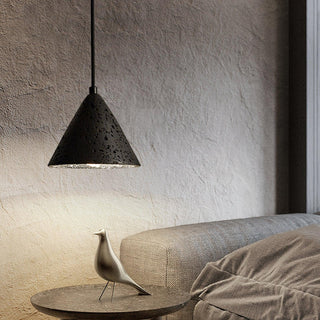 Harvest Halo Wabi-Sabi Travertine Pendant Light