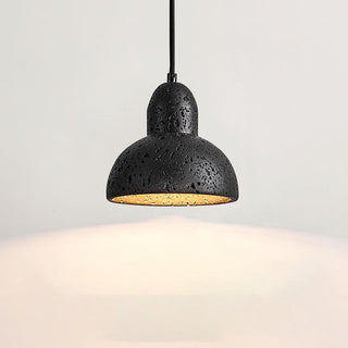 Harvest Halo Wabi-Sabi Travertine Pendant Light