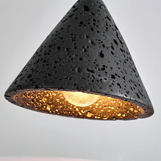 Harvest Halo Wabi-Sabi Travertine Pendant Light