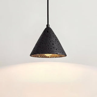 Harvest Halo Wabi-Sabi Travertine Pendant Light