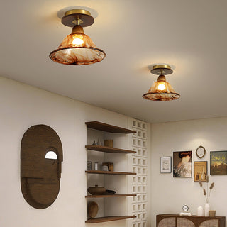 Heaney Modern Brass Ceiling Light