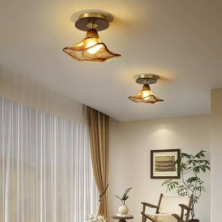 Heaney Modern Brass Ceiling Light