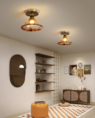 Heaney Modern Brass Ceiling Light