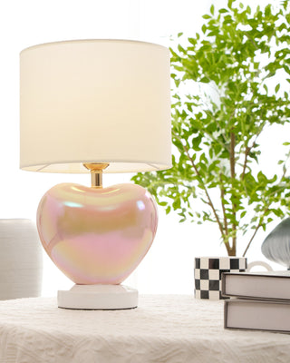 Heart Playful Ceramic Table Lamp