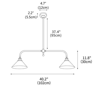 Heirloom Minimalist Aluminum Chandelier