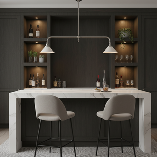 Heirloom Minimalist Aluminum Chandelier